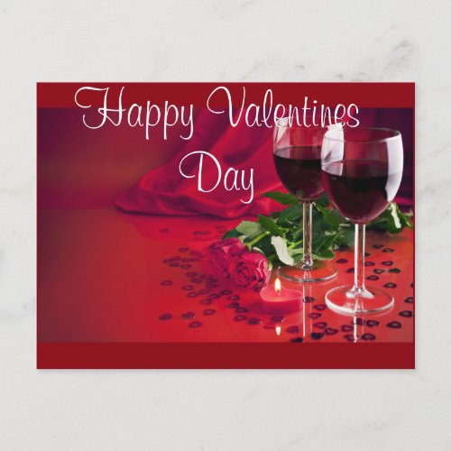 Happy Valentines Day Holiday Postcard