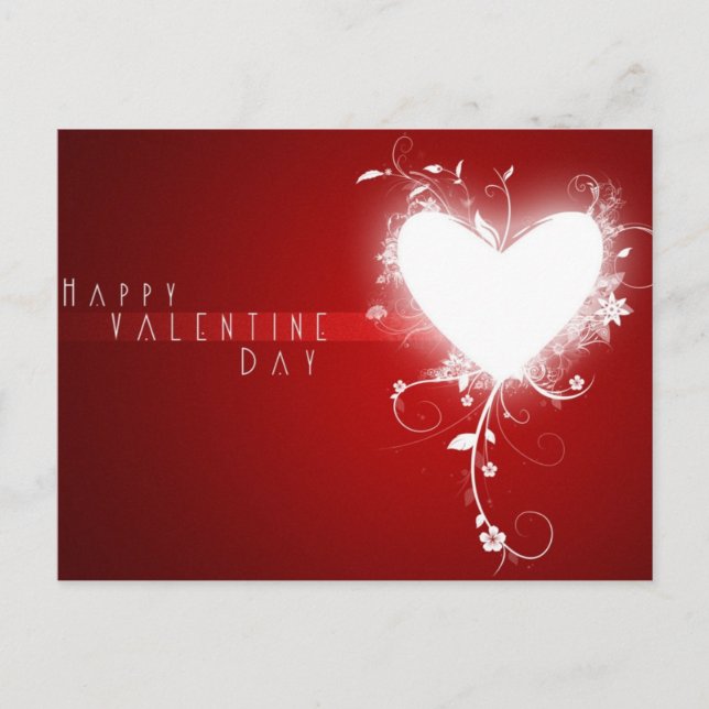 happy Valentines Day Holiday Postcard (Front)