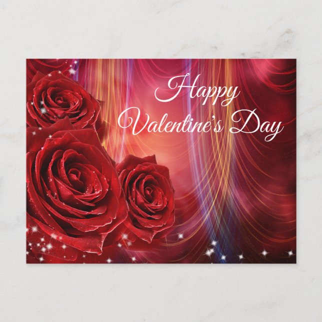 Happy Valentine's Day Holiday Postcard (Front)
