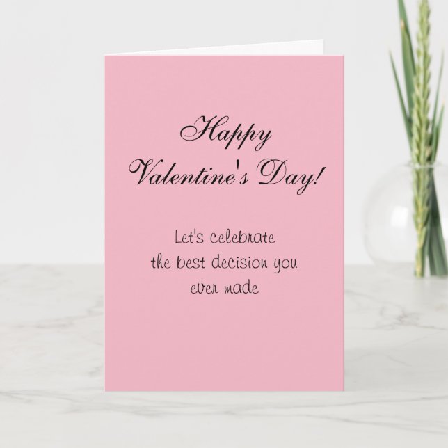 Happy Valentine's Day Humor Funny Card Love (Front)