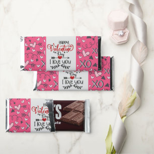 Happy Valentines day...I love you from the dog Hershey Bar Favors