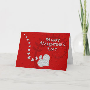 Happy Valentine's Day - Jewel Hearts Holiday Card