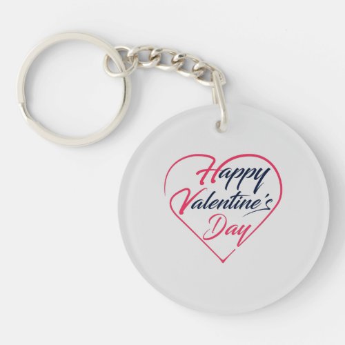 Happy Valentines Day Keychain