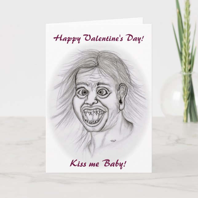 Happy Valentine's Day! - Kiss ME! Holiday Card (Front)