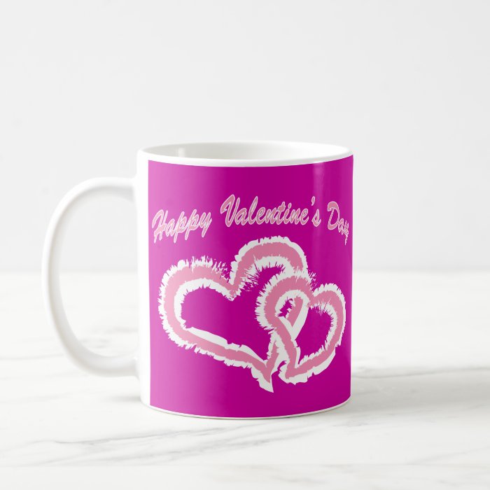 Happy Valentine's Day Kissing Hearts Coffee Mug