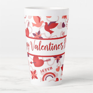 Happy Valentine's Day Latte Mug