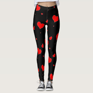 womens valentine leggings