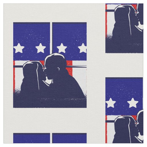 happy valentines day love america american flag fabric