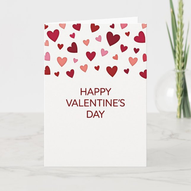 Happy Valentines Day Love Greeting Card (Front)