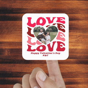 Happy Valentine's Day Love Heart Photo Sticker