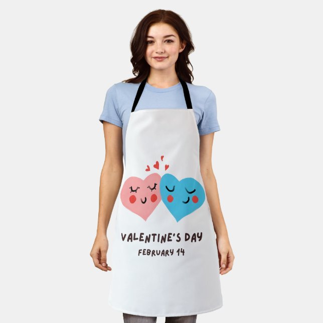 Happy Valentine's Day -Love Images Funny         Apron (Worn)