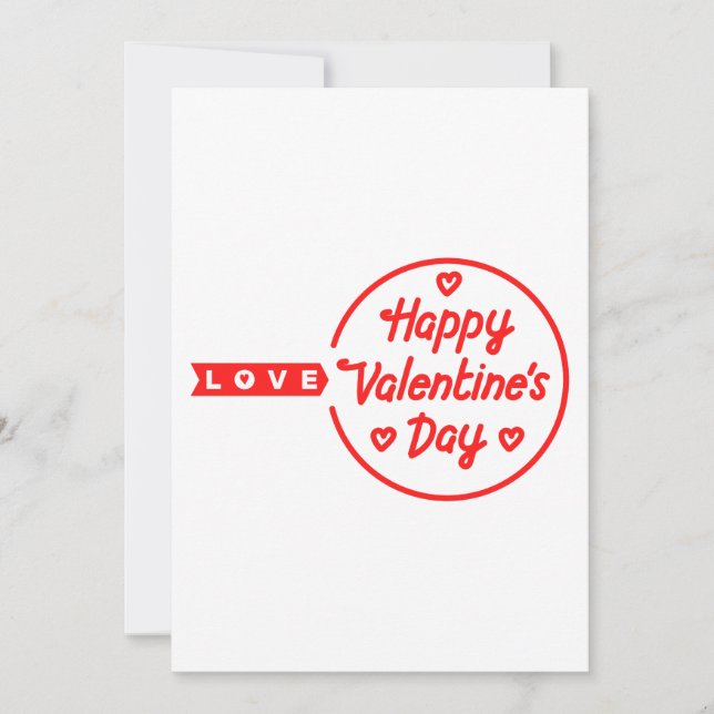 Happy Valentine's Day Love Invitation (Front)
