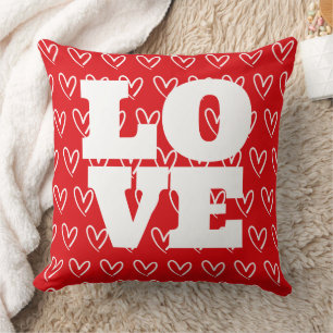 Happy Valentine's Day Love More Boyfriend Throw Pillow