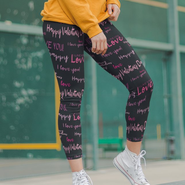 Happy Valentine's day Love Script Gift   Leggings (Creator Uploaded)