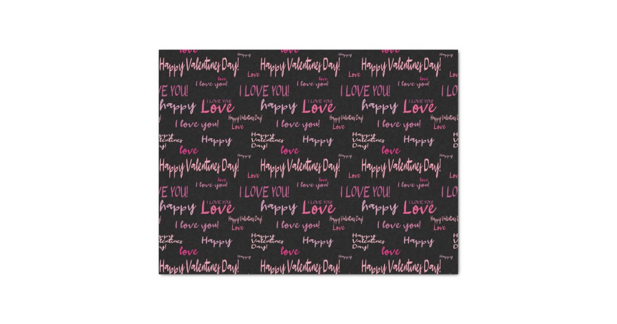 Personalized Valentine I Love You Wrapping Paper - Custom Script