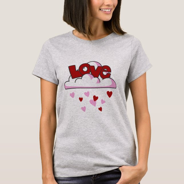 Happy Valentine's Day Love Women  T-Shirt (Front)
