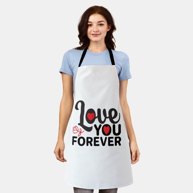 Happy Valentine's Day -Love You Forever Images     Apron (Worn)