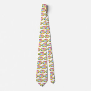 Happy Valentine's Day Lovebirds Neck Tie