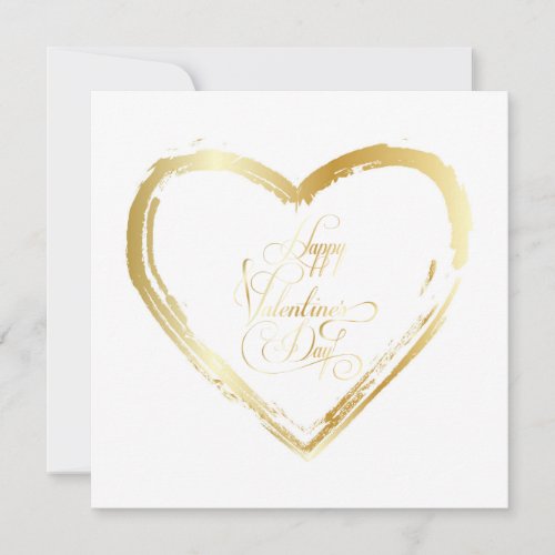 Happy Valentines Day Lovely Elegant Greeting Holiday Card