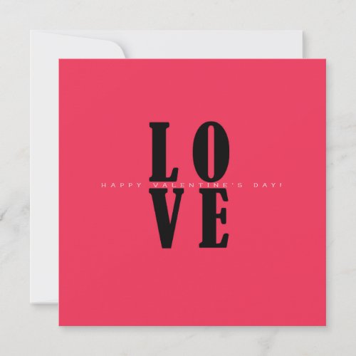 Happy Valentines Day Lovely Elegant Greeting Holiday Card