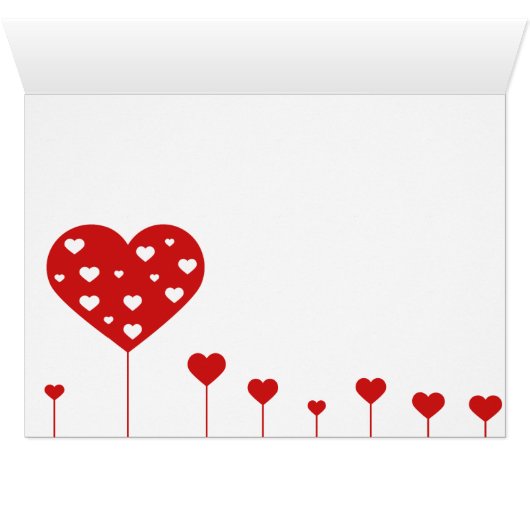 Happy Valentine's Day Lovely Hearts (Inside Horizontal (Bottom))