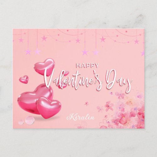 Happy Valentines Day Lover Seasonal Holiday Postcard