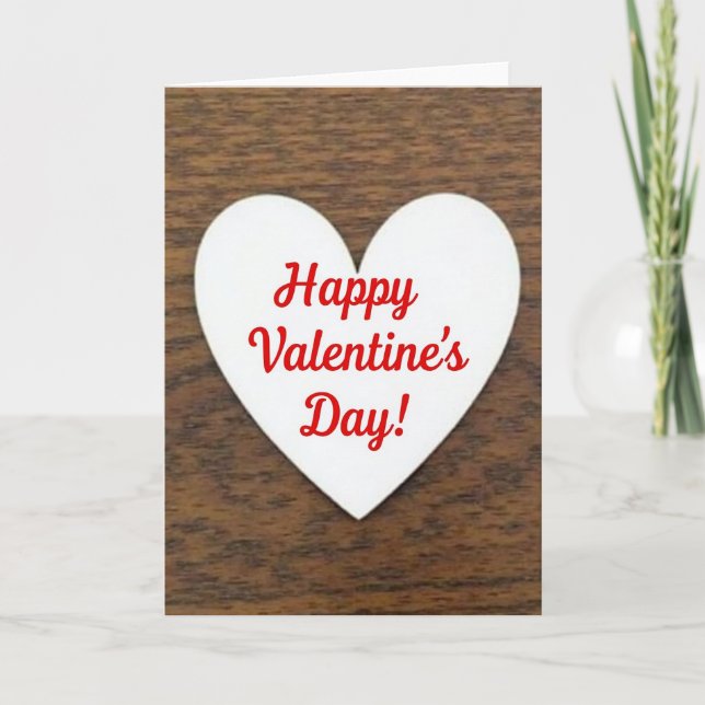 Happy Valentines Day Loving Heart Card (Front)