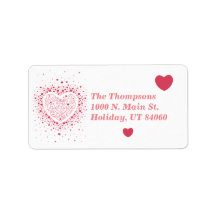 Valentines Day Labels | Zazzle