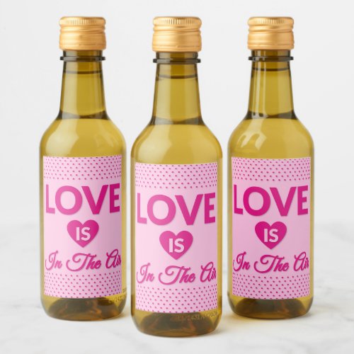 Happy Valentines Day Mini Wine Label Set