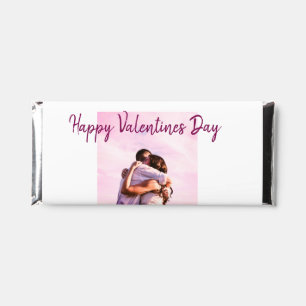 Happy Valentines day modern kisses love add name p Hershey Bar Favors