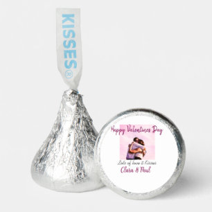 Happy Valentines day modern kisses love add name p Hershey®'s Kisses®