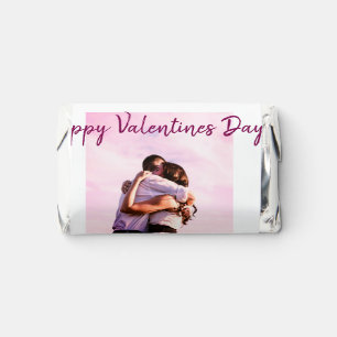 Happy Valentines day modern kisses love add name p Hershey's Miniatures