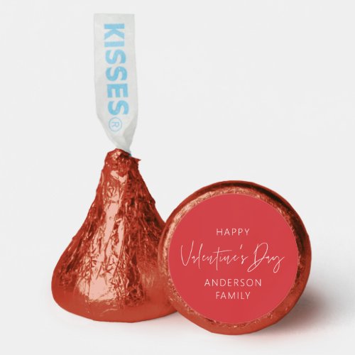 Happy Valentines Day Modern Simple Elegant Chic Hersheys Kisses