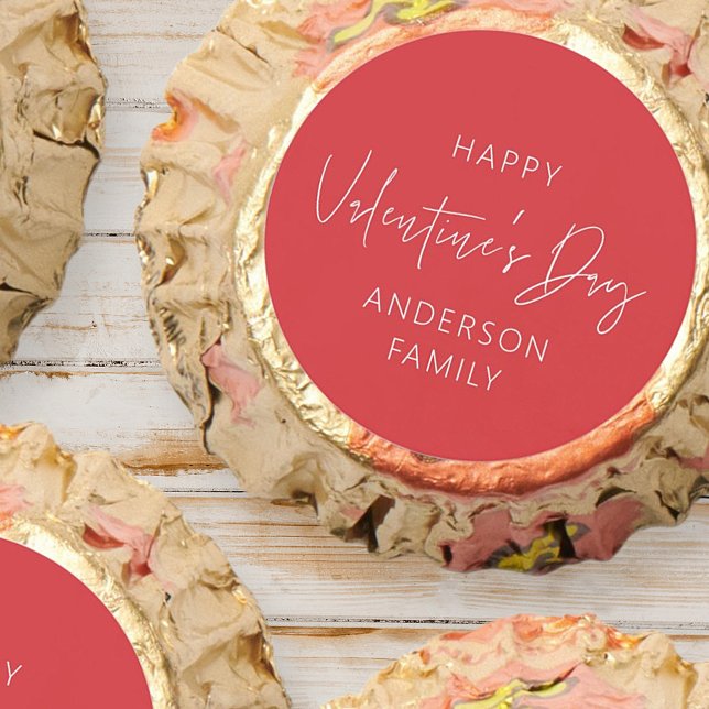 Happy Valentine's Day Modern Simple Elegant Chic Reese's Peanut Butter Cups (Creator Uploaded)