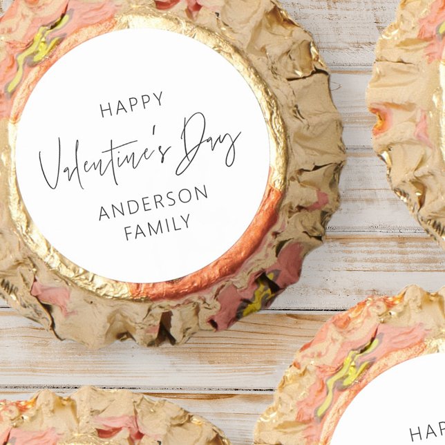 Happy Valentine's Day Modern Simple Elegant Chic Reese's Peanut Butter Cups (Creator Uploaded)