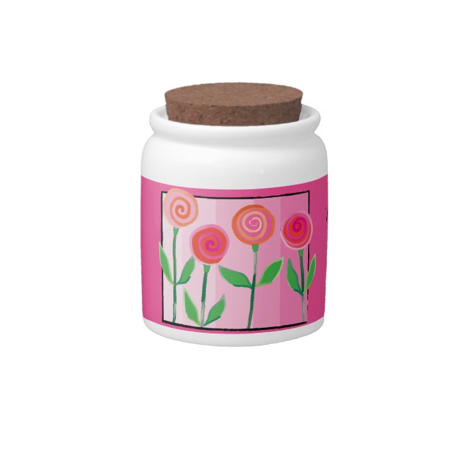 Happy Valentines Day Mothers Day Candy Jar (Front)