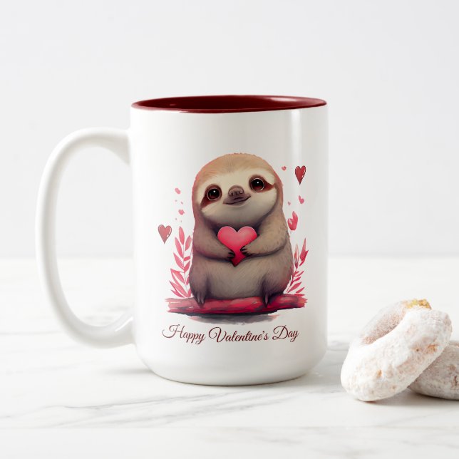 Happy Valentine's Day Mug (With Donut)