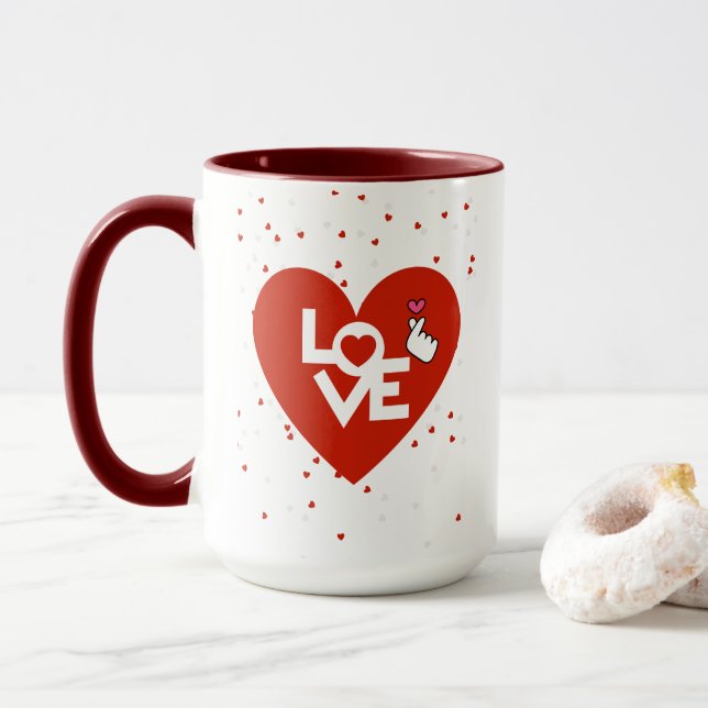  Happy Valentine's Day  Mug (With Donut)