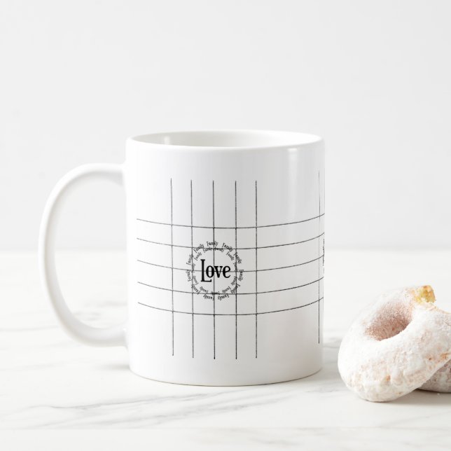 Happy Valentine's Day Mugs Love Family  (With Donut)