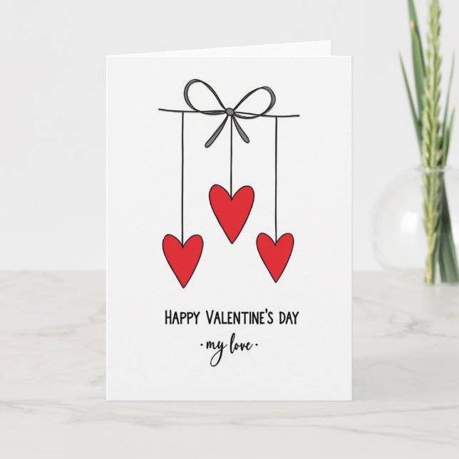 Happy Valentines Day My Love Card (Front)