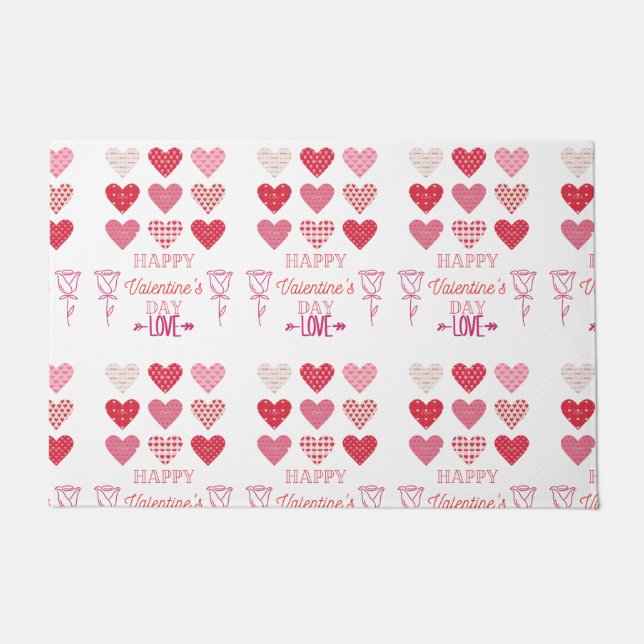 Happy valentine's Day my love     Doormat (Front)