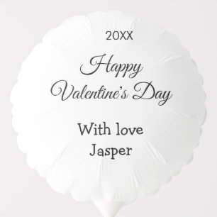Happy Valentine's day name love simple year stylis Balloon