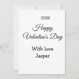 Happy Valentine's day name love simple year stylis Invitation