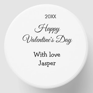 Happy Valentine's day name love simple year stylis Mini Candle Favors