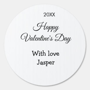 Happy Valentine's day name love simple year stylis Sign
