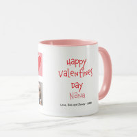 Happy Valentine's Day Nana 2 Photo Custom Mug