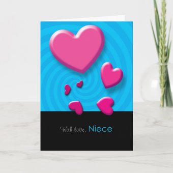 Happy Valentine's Day Niece Greeting Card | Zazzle