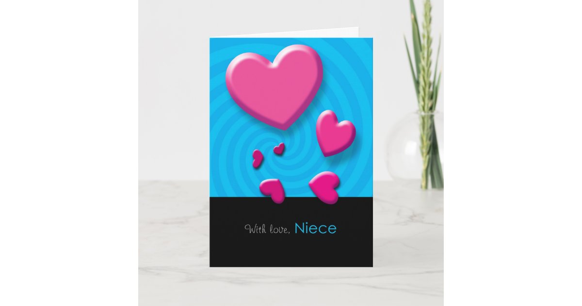 Happy Valentine's Day Niece Greeting Card | Zazzle