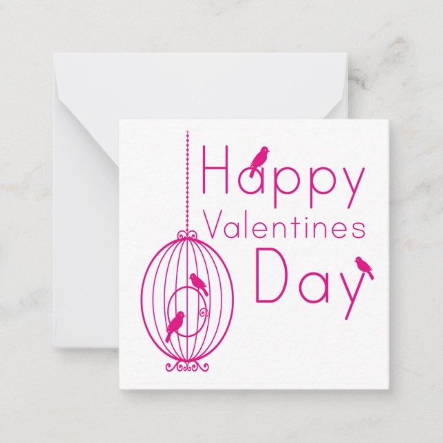 Happy Valentines day Note Card (Front)