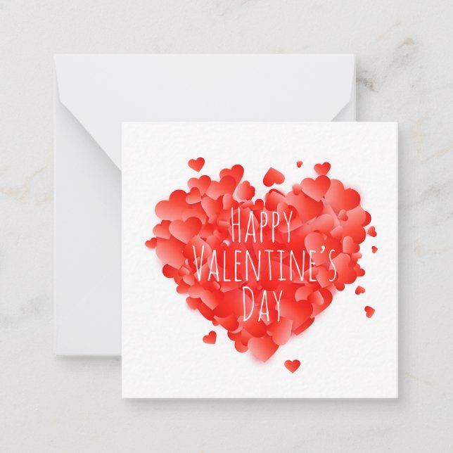 Happy Valentine's Day Note Card (Front)